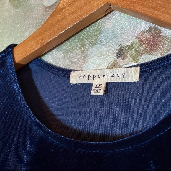 Copper Key Dark Blue Sleeveless Midi Dress Size XS - Picture 2 of 4